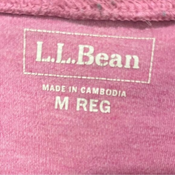 L.L. Bean Women’s Pink Mock Neck Long Sleeve Shirt - Size M - Picture 4 of 8